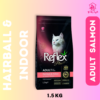 REFLEX PLUS Adult Hairball & Indoor With Salmon Premium Cat Food - 1.5 KG