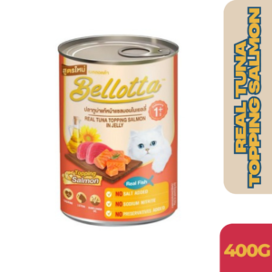 Bellota Can Adult Tuna Topping Salmon In Jelly 400g