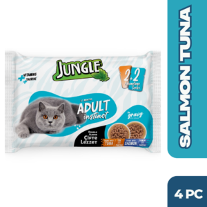 Jungle Adult Pouch Tuna And Salmon 4Pc Combo (4×100g)