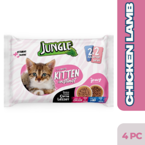 Jungle Kitten Pouch Chicken And Lamb 4Pc Combo (4×100g)