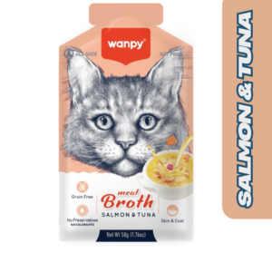 Wanpy Meat Broth Salmon & Tuna For Cats 50g