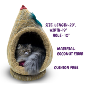 Cozy Cat House with Cushion Bed for Cats & Puppys