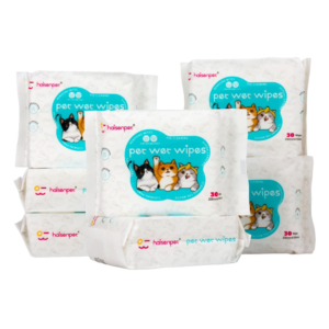 Haisenpet Multifunctional Pet Wipes for All kinds of Pets 30Pc