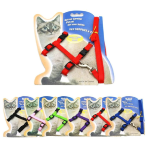 Cat Nylon Adjustable Harness and Leash