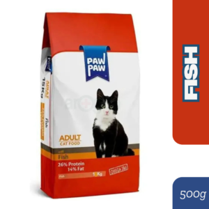 Paw Paw Adult Cat Food Fish 500gm
