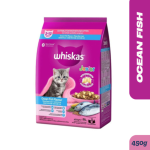 Whiskas Cat Dry Food Junior Ocean Fish 450g