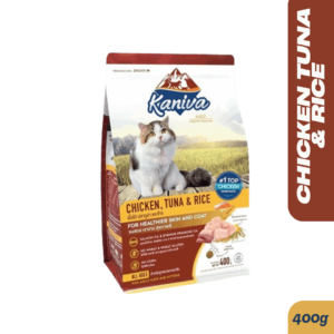 Kaniva Chicken, Tuna and Rice 400gm Cat Food for All Ages