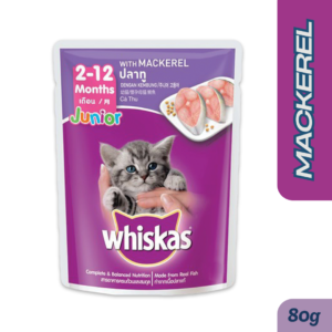 Whiskas Pouch Junior Mackerel 80gm