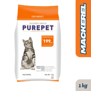 Purepet Adult Mackerel Dry Cat Food 1kg