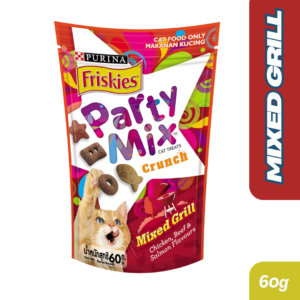 Friskies Party Mix Crunch Mixed Grill Cat Treats 60g