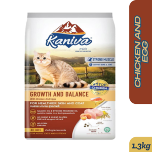 Kaniva Cat Food Growth & Balance Chicken Egg & Rice for All ages 1.3kg