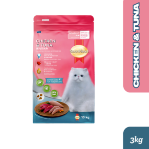 SmartHeart Adult Cat Food Chicken & Tuna 3kg
