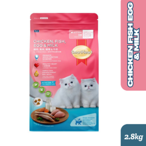 SmartHeart Kitten Cat Food Chicken, Fish, Egg & Milk 2.8kg