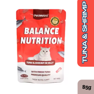 Pet Metro Pouch Tuna & Shrimp In Jelly 85gm