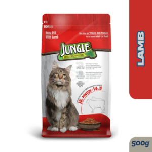 Jungle Adult Dry Cat Food Lamb 500g