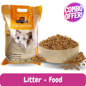 (Super Saver) Kitty Choice 5L + Loose Cat Food Mixed 1kg