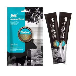 Bioline Natural Feast Smooth Pate Cat Treat Tuna 15x5gm