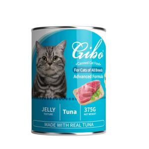 GIBO GRAIN FREE Cat Can Tuna Jelly 375gm