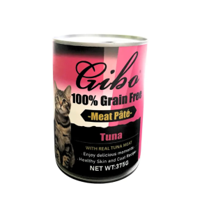 Gibo GRAIN FREE Cat Can Real Tuna Meat 375gm