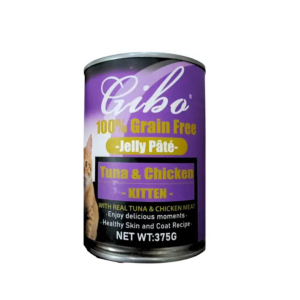 GIBO GRAIN FREE Kitten Can Chicken & Tuna Jelly 375gm