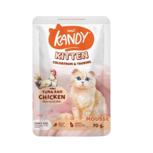 Kandy Kitten Pouch Colostrum & Taurine with Chicken & Tuna Mousse 70g