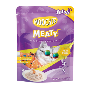Moochie Meaty Tuna & Scallop in Jelly 70g