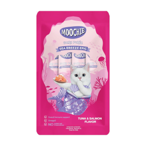 Moochie Treat Fairy Puree Tuna and Salmon Flavor 5x15g