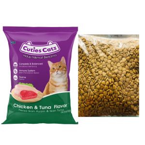 Cuties Catz Repack Chicken & Tuna Flavour 500g/1kg