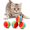 Rainbow Cat Playing Ball Toy
